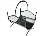 Akcesoria kominkowe - Kosz na drewno 121 czarny - miniaturka - grafika 1