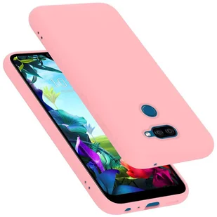 Pokrowiec Do LG K40S Etui w LIQUID RÓŻOWY TPU Silikon Case Cover Obudowa Ochronny Cadorabo - Etui i futerały do telefonów - miniaturka - grafika 1