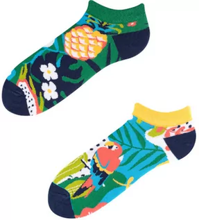 Skarpetki męskie - Stopki, Papaya Low, Todo Socks, Papuga, Ananas, Liczi, Kolorowe - grafika 1