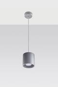 Lampy sufitowe - Sollux Lighting Lampa wisząca ORBIS 1 szary - miniaturka - grafika 1