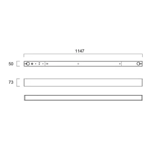 Sylvania Lampa sufitowa Otao, pryzmatyczna, Multipower, 830/840 Otao Linear, biały / opal, biuro, aluminium - Lampy sufitowe - miniaturka - grafika 1