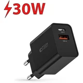 Ładowarki do telefonów - Ładowarka sieciowa TECH-PROTECT NC30W PD30W/QC3.0 Czarny - miniaturka - grafika 1