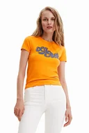 Koszulki i topy damskie - Desigual T-shirt damski, pomarańczowy, XXL - miniaturka - grafika 1