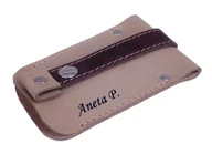 Etui na klucze - Skórzane etui na klucze kolor Beżowy - miniaturka - grafika 1