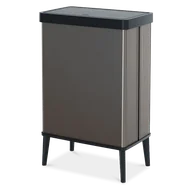Kosze na śmieci - Kosz na śmieci wysoki VERTO 54L perłowy szary - Curver - miniaturka - grafika 1