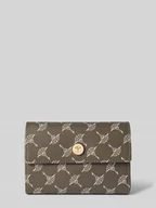 Portfele - Portfel ze wzorem z logo model ‘cosma’ - miniaturka - grafika 1