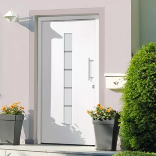 Lumarko Drzwi Zewnętrzne, Aluminium I Pvc, Białe, 110X210 Cm - Zabezpieczenia dla dzieci - miniaturka - grafika 2