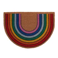 Wycieraczki - Wycieraczka Bluebellie Tęcza kokos 70 x 50 cm Inspire - miniaturka - grafika 1