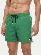 Kąpielówki męskie - Quiksilver Szorty kąpielowe Stretch Piped Volley 16 EQYJV04211 Zielony Regular Fit - miniaturka - grafika 1