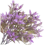 Sztuczne kwiaty - Gałązka Ozdobna Listki Fiolet - miniaturka - grafika 1