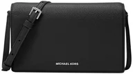 Torebki damskie - Michael Kors Women's Jet Set Medium Flap Crossbody Bag, Silver-Tone Hardware/Black - miniaturka - grafika 1