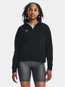Bluzy damskie - Under Armour Bluza Ua Rival Fleece Hz 1379492-001 Czarny Loose Fit - miniaturka - grafika 1