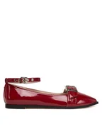 Baleriny - Buffalo Baleriny Marly Ankle 1621027 Czerwony - miniaturka - grafika 1