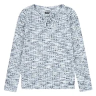 Koszulki i topy damskie - Levi's Dziewczęca koszulka Lvg Space Dye Ls Knit Top 3ej164, Niebieski koronkowy, 24 miesi?cy - miniaturka - grafika 1