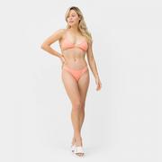 Stroje kąpielowe - Dół od damskiego kostiumu kąpielowego Roxy Beach Classics Bikini Bottoms - koralowy - ROXY - miniaturka - grafika 1