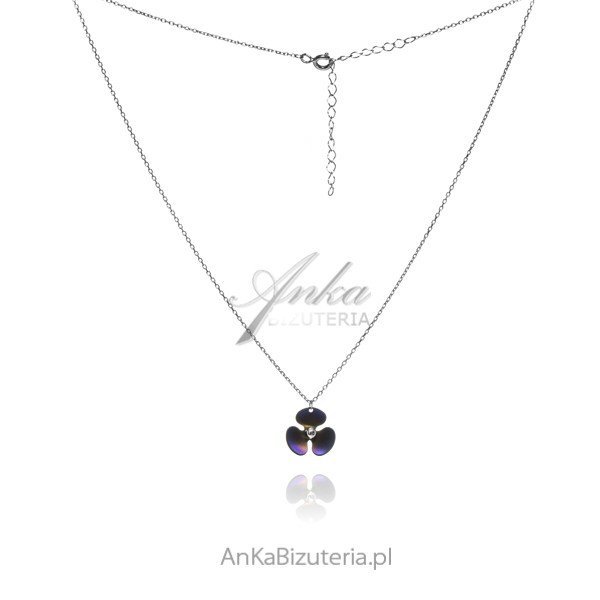 ankabizuteria.pl Naszyjnik srebrny KWIATEK z tytanem