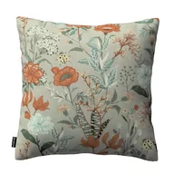 Poszewki na poduszki - Dekoria pl pl Poszewka Kinga na poduszkę kolorowe kwiaty na szarym tle 43 × 43 cm Flowers 100-143-70 - miniaturka - grafika 1