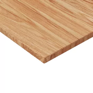 Kwadratowy blat do stolika, jasnobrązowy, 80x80x1,5 cm, dębowy - Blaty meblowe i parapety okienne - miniaturka - grafika 4