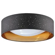 Lampy sufitowe - Sanico Tuluza 323149 plafon oprawa sufitowa 1x24W LED 4000K czarny/złoty - miniaturka - grafika 1