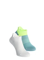 Skarpetki i podkolanówki sportowe - Skarpety do biegania Under Armour ArmourDry Run Lite 2 Pack – still water/white - miniaturka - grafika 1