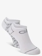 Skarpetki damskie - Calvin Klein Damskie skarpety do obuwia sportowego pakowane po 2 szt. Kobiety Bawełna biały wzorzysty, ONE SIZE - miniaturka - grafika 1