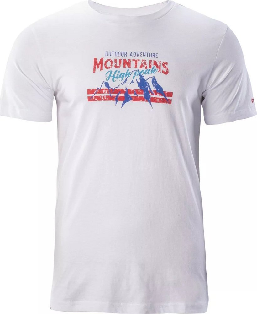 Męska koszulka z krótkim rękawem Hi-tec DONYR M000136439 biały rozmiar XXL