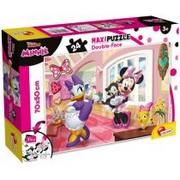 Puzzle - Lisciani Puzzle dwustronne Supermaxi 24 Myszka Minnie - - miniaturka - grafika 1