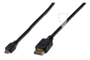 Assmann Kabel HDMI Micro Highspeed Ethernet V1.4 3D D/A M/M 1m AK-330109-010-S - Adaptery i przejściówki - miniaturka - grafika 3