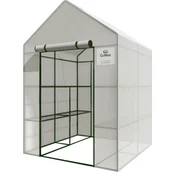 Szklarnie ogrodowe - Regał Ogrodowy 8 Półek Szklarnia Foliowa 140x140 - miniaturka - grafika 1