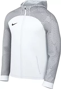 Nike Męska kurtka z kapturem M Nk Df Strk23 Hd Trk Jkt K, White/Wolf Grey/White/Black, DR2571-100, M - Kurtki męskie - miniaturka - grafika 1