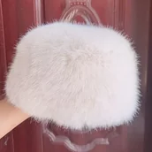 Inne - TEMU Elegancka Czapka z Sztucznego dla Kobiet - Gruba, Ciepła i Chroniąca Uszy, Idealna na Zimę, Doskonała na Boże Narodzenie - miniaturka - grafika 1