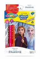 Przybory szkolne - Kredki ołówkowe trójkątne Colorino Kids 13 kolorów 12 sztuk z temperówką Frozen - PATIO - miniaturka - grafika 1