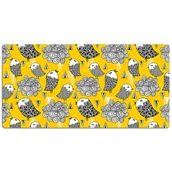 Podkładki na biurko - Podkładka mata ochrona biurka Doodle ptaki 120x60cm, Dywanomat - miniaturka - grafika 1