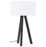 Lampy stojące - Kokoon Design Lampa stołowa Trivet Mini biało-czarna TL00290WHBL - miniaturka - grafika 1