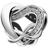 Charmsy - Charms do Pandora - CHARMS SERCE NIESKOŃCZONOŚĆ - miniaturka - grafika 1