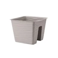 Donice - Donica balustradowa Sahara 27 cm jasnoszara - miniaturka - grafika 1