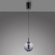 Lampy sufitowe - PURE Lampa wisząca designerska Infinity, możliwość ściemniania, aluminiowy / szary / cynkowy, salon / jadalnia, szkło - miniaturka - grafika 1