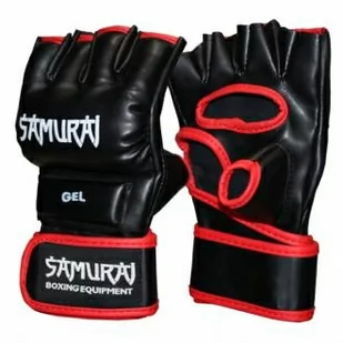 RĘKAWICE MMA SAMURAJ PRO SKÓRA BLACKrXXL - Rękawice bokserskie - miniaturka - grafika 1
