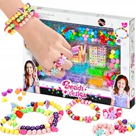 Prace ręczne dla dzieci - Kreatywny Zestaw Koralików Do Robienia Biżuterii Bransoletek Dla Dzieci - miniaturka - grafika 1
