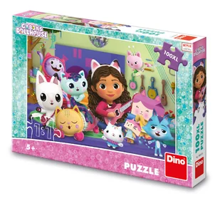Koci Domek Gabi Puzzle XXL Orkiestra przyjaciół Gabi 100 elementów obrazek 33x47 cm wiek dziecka 5+ idealne na prezent - Puzzle - miniaturka - grafika 1