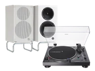 Zestawy stereo - Audio-Technica AT-LP120X (czarny) + ConneX Adsum (biały) - miniaturka - grafika 1