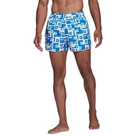 Stroje kąpielowe - adidas Męski kostium kąpielowy Bos AOP Clx Vsl, niebieski w kolorze różowym/białym, XS - miniaturka - grafika 1