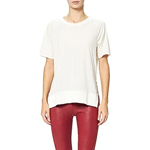 Puma Damska koszulka Studio Relaxed Rib Trim Tee Shirt Ivory Glow S 520983 - Koszulki i topy damskie - miniaturka - grafika 1