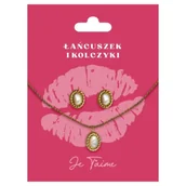 Akcesoria i dodatki do ubrań dla dzieci - Zestaw biżuterii pozłacany na Walentynki - Be-Happy Gifts - miniaturka - grafika 1