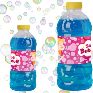 Duży Płyn Do Tworzenia Baniek Mydlanych Księżniczki Dla Dzieci 1000 ml - Bańki mydlane - miniaturka - grafika 1