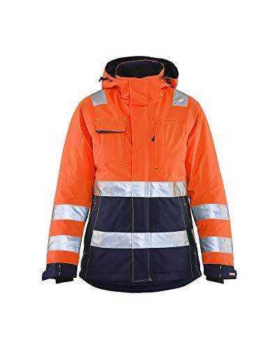 Blaklader 48721987 damska kurtka zimowa o wysokiej widoczności, pomarańczowa/granatowa, rozmiar XXXL