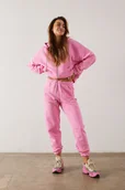 Spodnie sportowe damskie - Spodnie DONNA pink - miniaturka - grafika 1