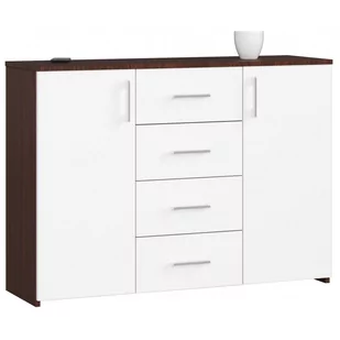 KOMODA K 45 110 cm WENGE / BIAŁA - Komody - miniaturka - grafika 1