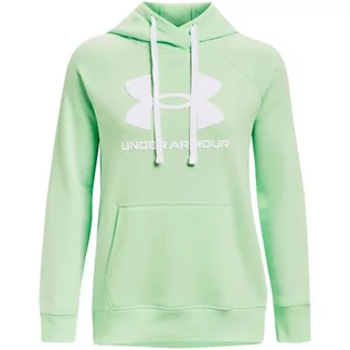 Bluzy damskie - Bluza Damska Under Armour Rival Fleece Logo Hoodie Zielona 1356318 335-Xl - grafika 1