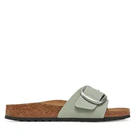 Klapki i japonki damskie - Klapki Birkenstock Madrid Big Buckle 1029293 Zielony - miniaturka - grafika 1